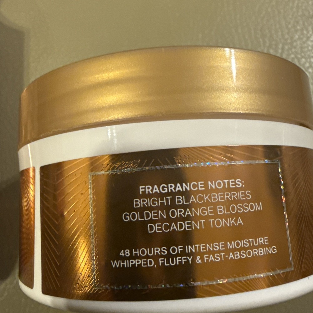 Bath & Body Works TOUCH OF GOLD Body Butter, 6.5 oz + Body Lotion 8 oz New - Picture 3 of 5